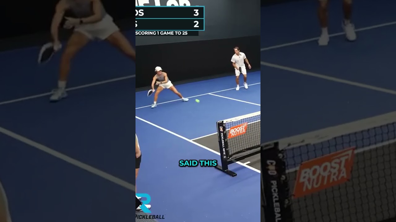 Pros vs. 5.0s… but the 5.0s get illegal paddles 👀⁠ #pickleball #propickleball #funny #explore