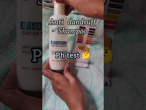 Anti-Dandruff shampoo ph test. #phtester#phtesting #antidandruffshampoo #viralvideo#hairfall#phtest