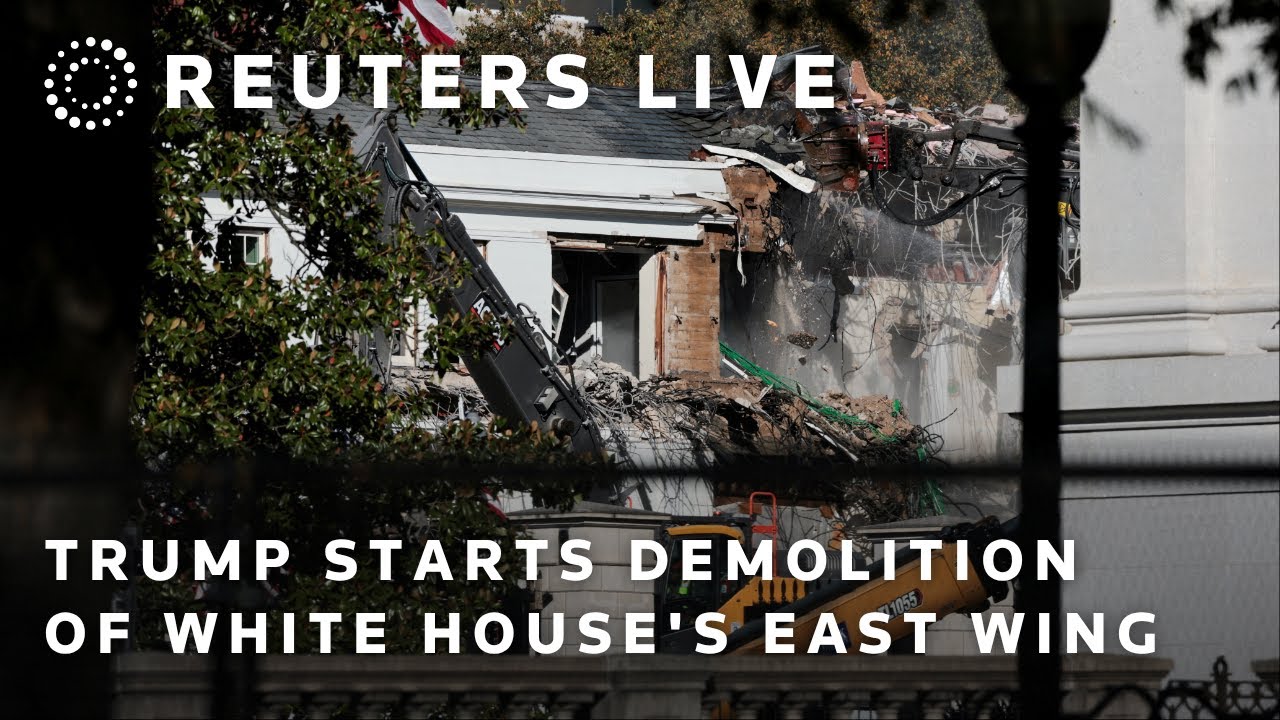 LIVE: Trump starts demolition of White House's East Wing