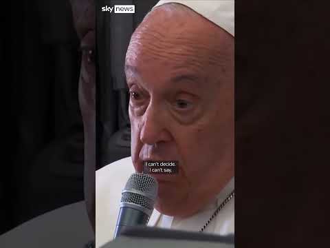Pope: Trump and Harris intervention