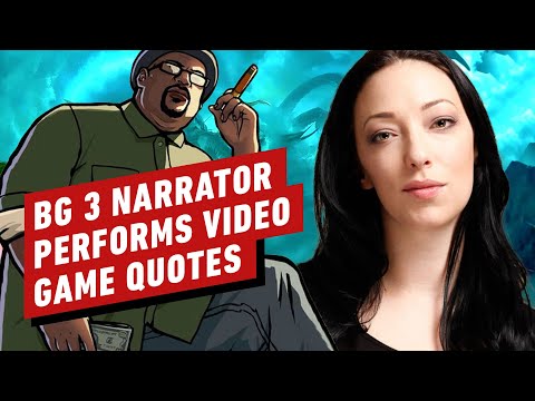 Baldur's Gate 3 Narrator Performs Iconic Video Game Quotes