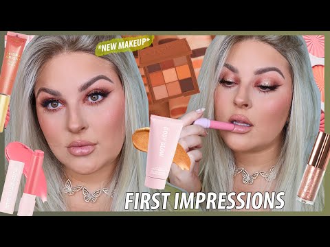 NEW MAKEUP GRWM full face of first impressions ? ft a NEW blonde wig