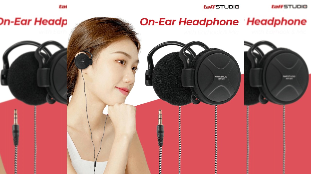 Pratinjau video produk TaffSTUDIO Earhook Earphone HiFi Stereo Kabel Braided Jack 3.5mm 1.2M - MDR-Q940