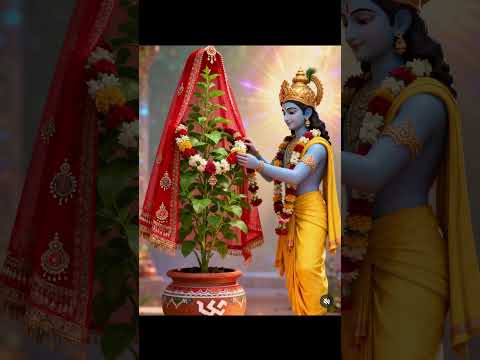 Tulsi Vivah 🙏♥️🙏 #youtubeshorts #krishnalover #tulsivivah