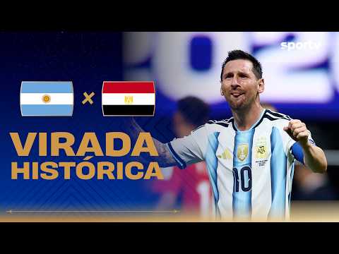 ARGENTINA 3 X 2 EGITO | SHOW DE MESSI MAIS UMA VEZ | Giro da Rodada | Copa do Mundo 2026 | sportv