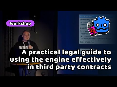 A practical legal guide to using the engine in third party contracts – René Otto – GodotCon 2024