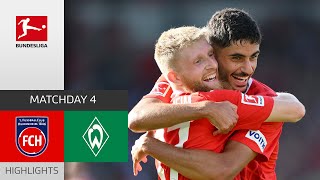 1st Bundesliga Win! | 1. FC Heidenheim — SV Werder Bremen 4-2 | Highlights | MD 4 – Bundesliga 23/24