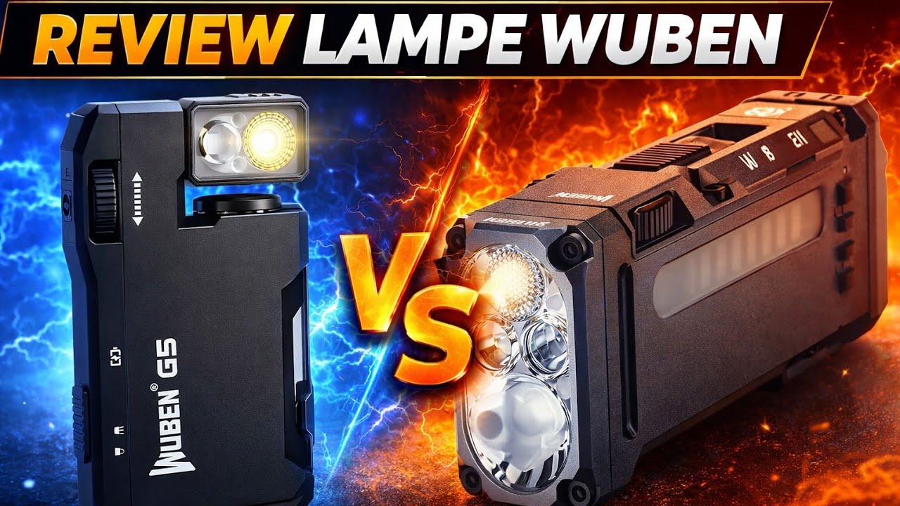Wuben review Lampe G5 et X4