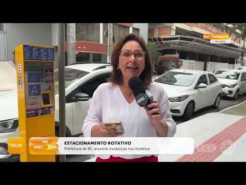 Prefeitura de BC anuncia mudanças nos horários do estacionamento rotativo | Trânsito | SCC Meio-Dia