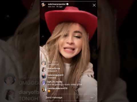 Sabrina Carpenter Pushing 20 live