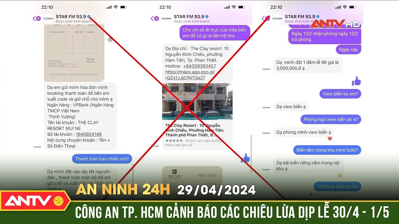 An ninh 24h ngày 29/4: Công an TP. HCM cảnh báo các chiêu lừa dịp lễ 30/4 - 1/5 | ANTV