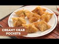 Creamy Crab Pockets | क्रीमी क्रॅब पॉकेट्स | Crab Rangoon | Sanjeev Kapoor Khazana