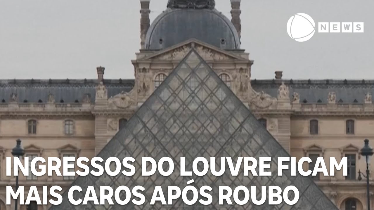 Ingressos do Louvre ficam mais caros após roubo de joias