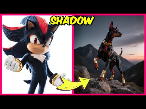 🦔 SONIC THE HEDGEHOG 3 CHARACTERS AS DOGS 🐶! + Real One Quiz + Illusion Quiz & Their Favorite Things