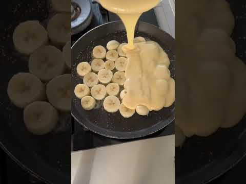 Gâteau Banane chocolat facile :  cuisson à la poêle