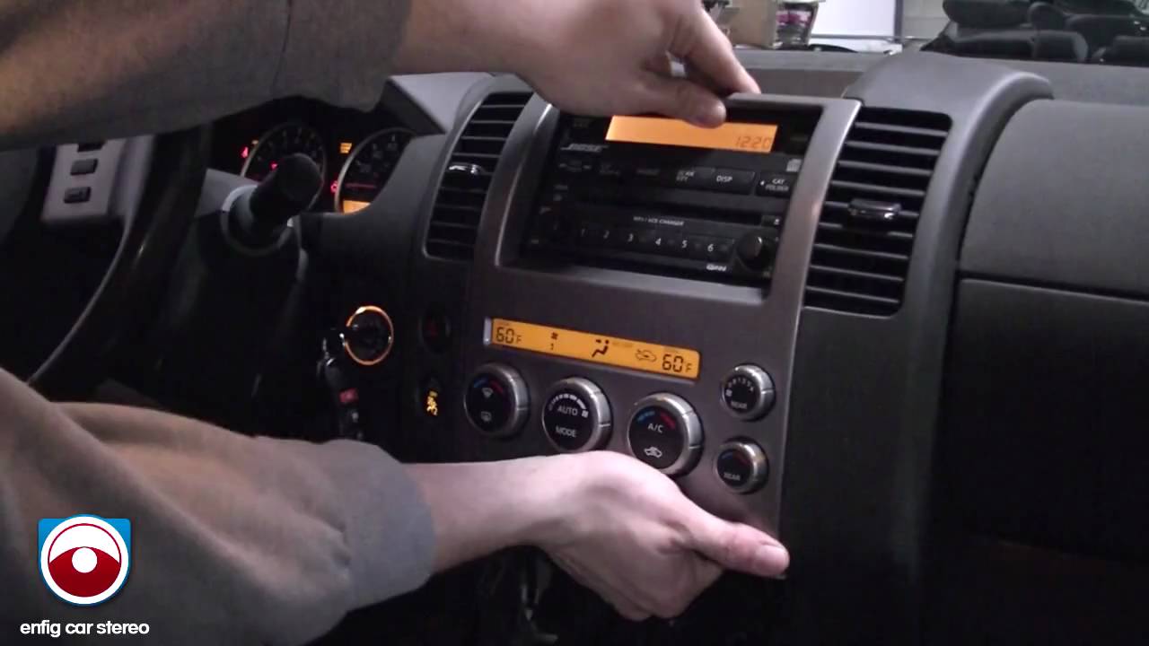 Nissan pathfinder removing bose clarion car stereo