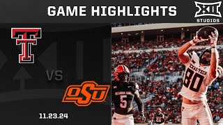 Texas Tech vs. Oklahoma State Game Highlights | 2024 Big 12 Football