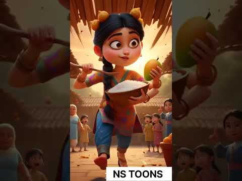 Bhukad Ladki || #cartoon #animatin #ai #shortfeed #shorts #shortvideo #shorts #girl #foodie