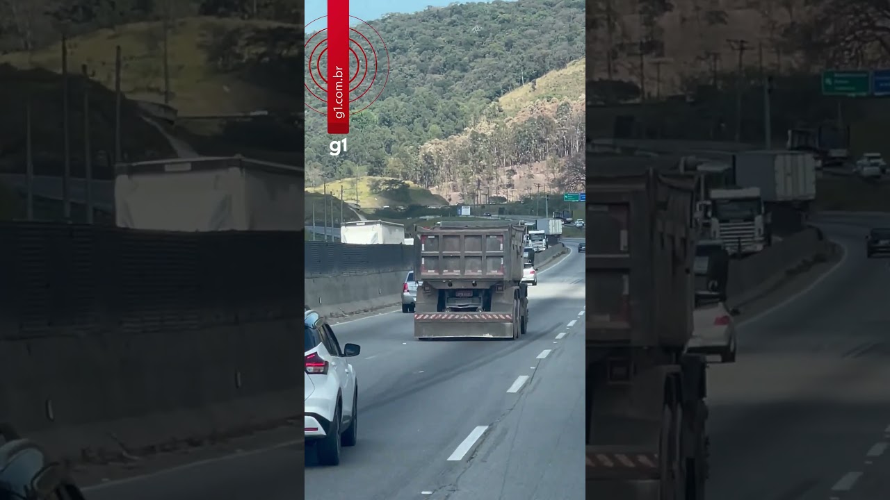 Homem anda de patinete na Rodovia Anhanguera em SP