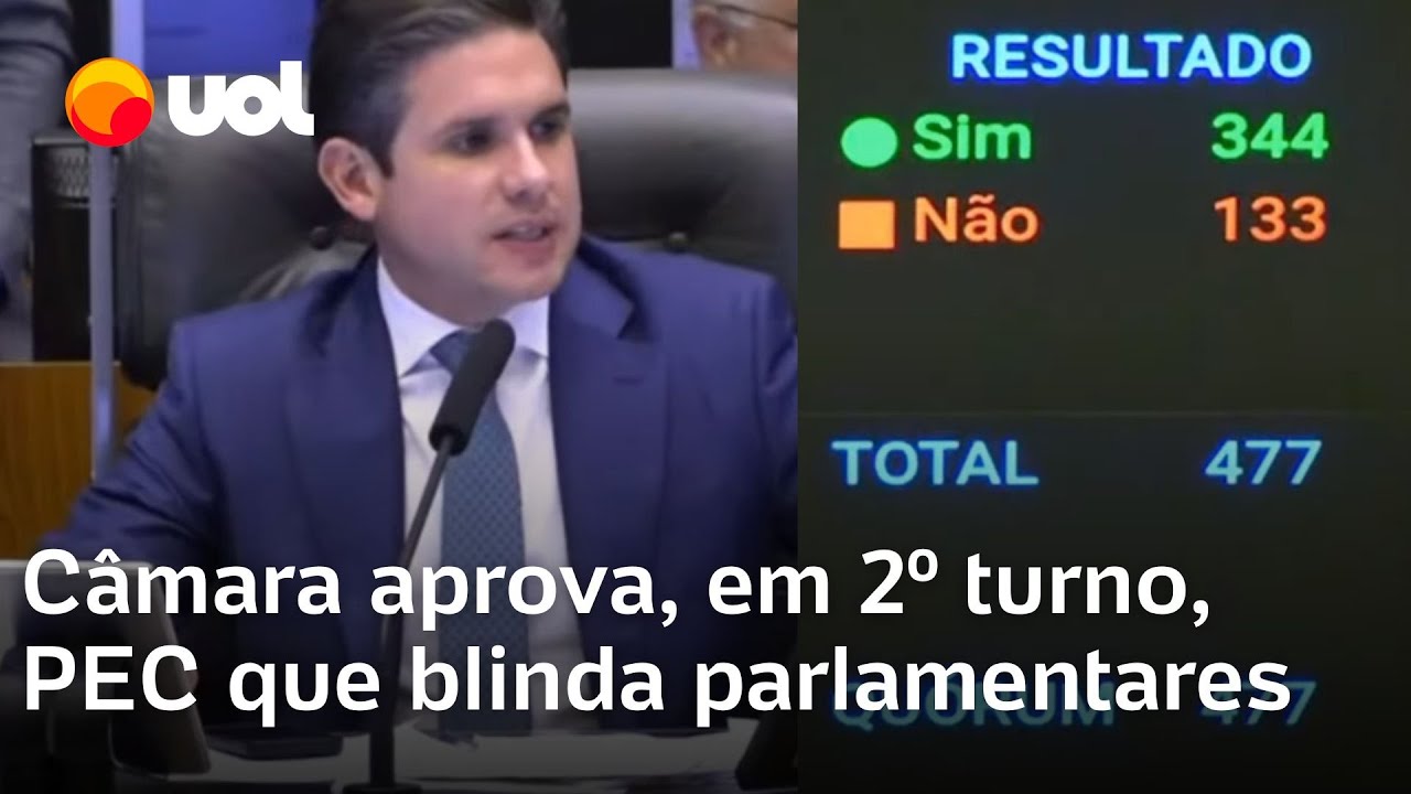 Câmara dos Deputados aprova em 2º turno PEC que dá blindagem a parlamentares; veja o momento
