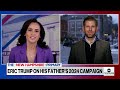 Hes a great multitasker: Eric Trump on father balancing NH primary and court cases  - 06:18 min - News - Video