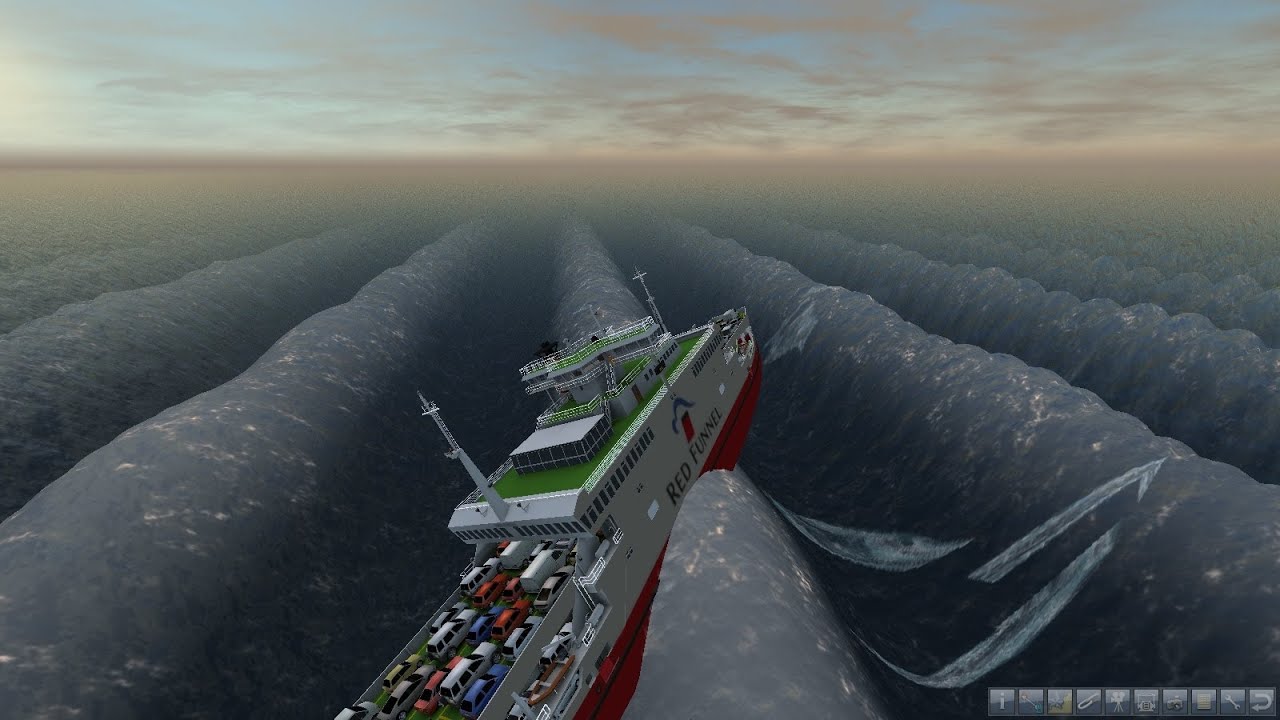 Ship Simulator 2008 high waves NEW - YouTube
