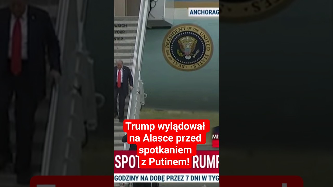 Trump wylądował na Alasce przed spotkaniem z Putinem!