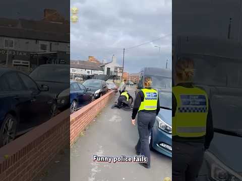 Funny cop fails🤣🤣 They sometimes fail🤣🤣 #funny #failgag #foryou #police #funnyfails #cops