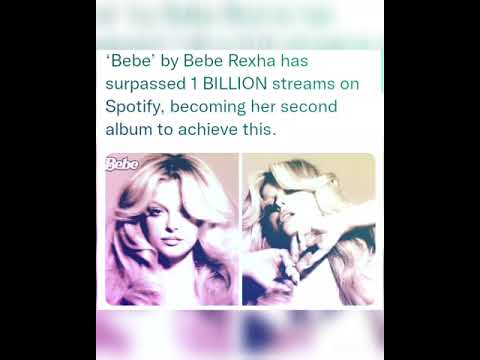 Bebe’ by Bebe Rexha has surpassed 1 BILLION streams on Spotify, becoming her second album to