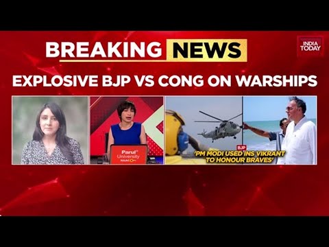 Modi’s Diwali On INS Vikrant Sparks Row: Cong Slams Photo Op, BJP Alleges Gandhi Family’s Vacation