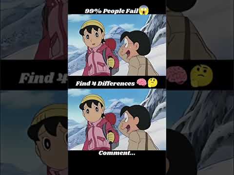 find only 4 difference between photo I give you 580Rs💸✅#doraemon #nobita #anime