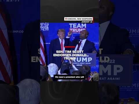 Sen. Tim Scott endorses Donald Trump
