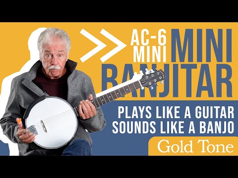 Wayne Rogers with the Mini Banjo-Guitar |  Gold Tone AC-6 Mini Banjitar