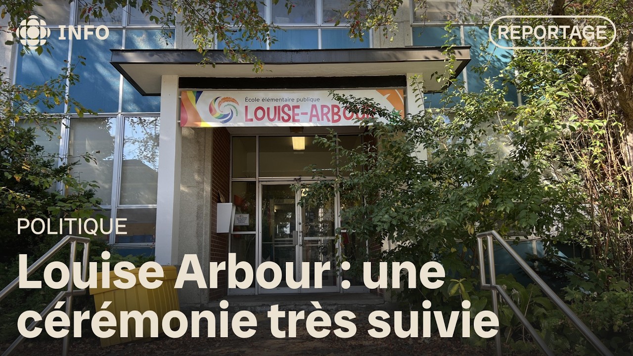 Les élèves de l'École Louise-Arbour fiers de Louise Arbour