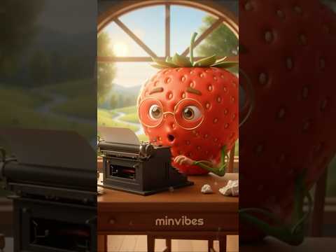 Strawberry is Busy at Work! 🍓✨ | Oddly Satisfying #ASMR #ytshorts