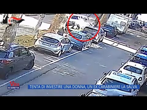 Tenta di investire una donna, ex carabiniere la salva - La Vita in Diretta 14/03/2024