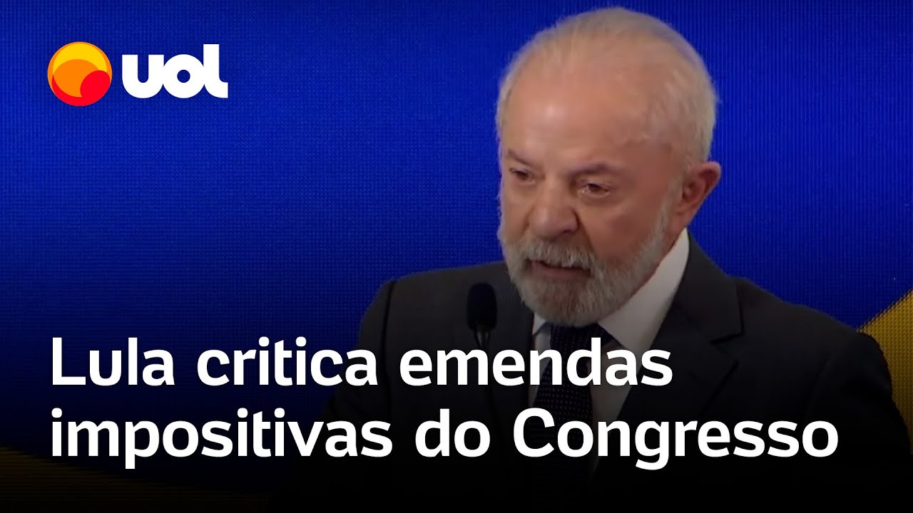 Lula nega problema com o Congresso mas critica emendas impositivas Grave erro histórico