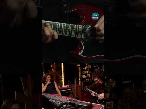 Black Sabbath guitarist Tony Iommi plays iconic riff for ITV News