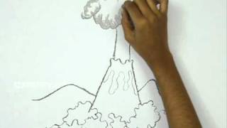 איך לצייר הר הגעש