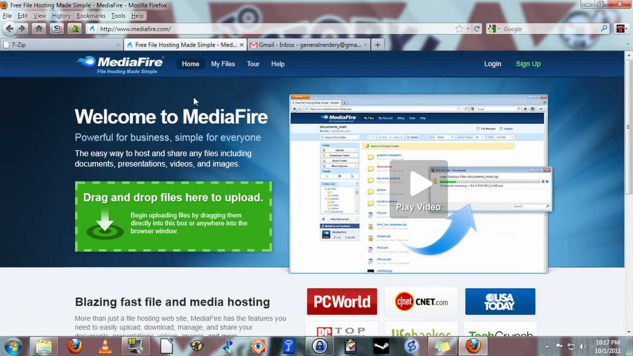 Send large files over the internet for free youtube