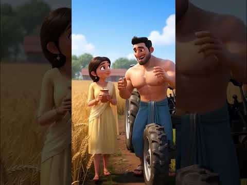 ❤️ “कॉफीवाली लड़की और लस्सीवाला लड़का — प्यार खेतों में उगा!”कॉफी वाला कार्टून