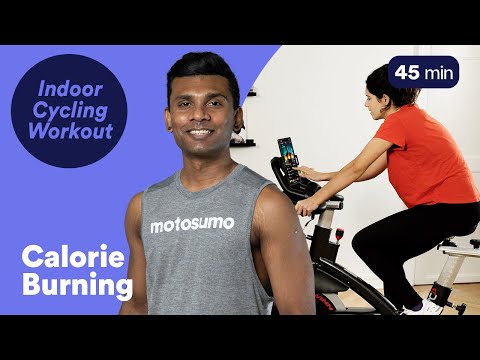 45 Minute Calorie Burning Indoor Cycling Workout | Motosumo