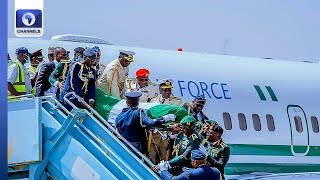Remains Of Late President Buhari Arrives Katsina