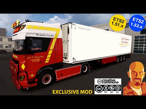 DAF XF106 JANC C. SWIJNENBURG + SCHMITZ SKO TRAILER ETS2 1.52.x