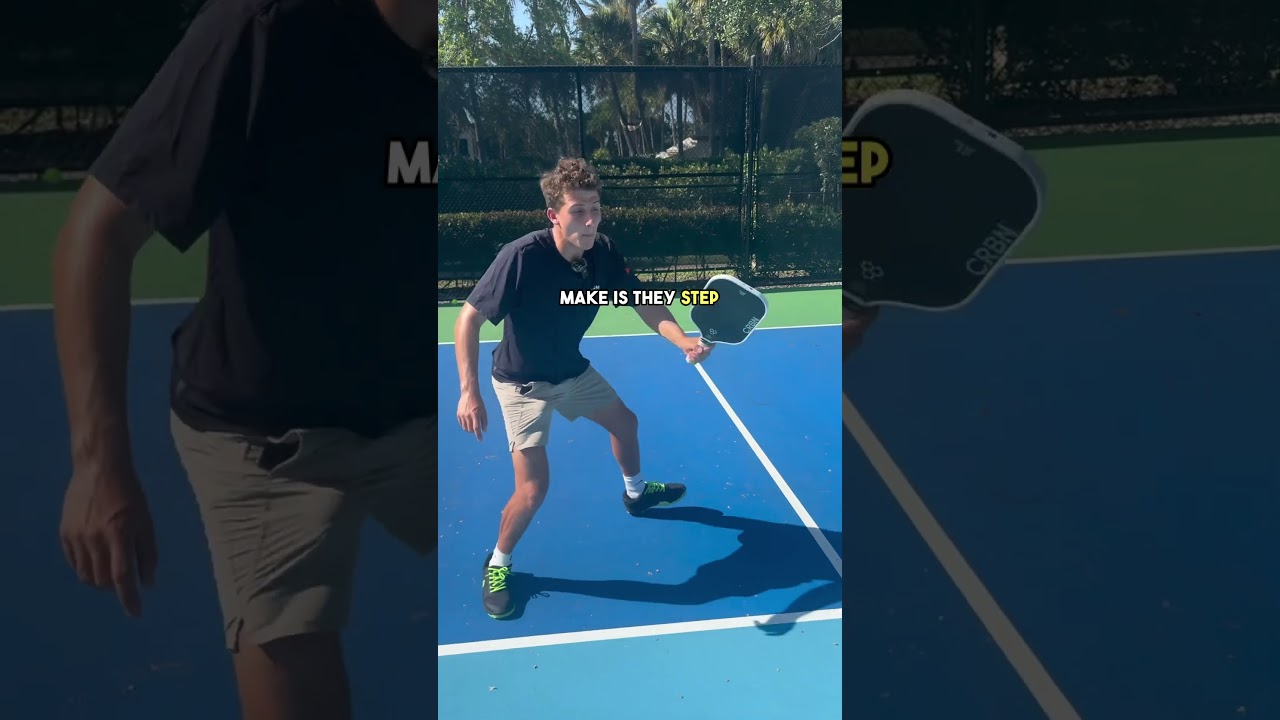 Focus on these 2 things when covering the middle! #pickleballtips #pickleball