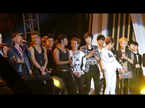 130115 ending EXO SJ @ GDA 2013 엑소 Golden Disk Awards 【HD】 fancam