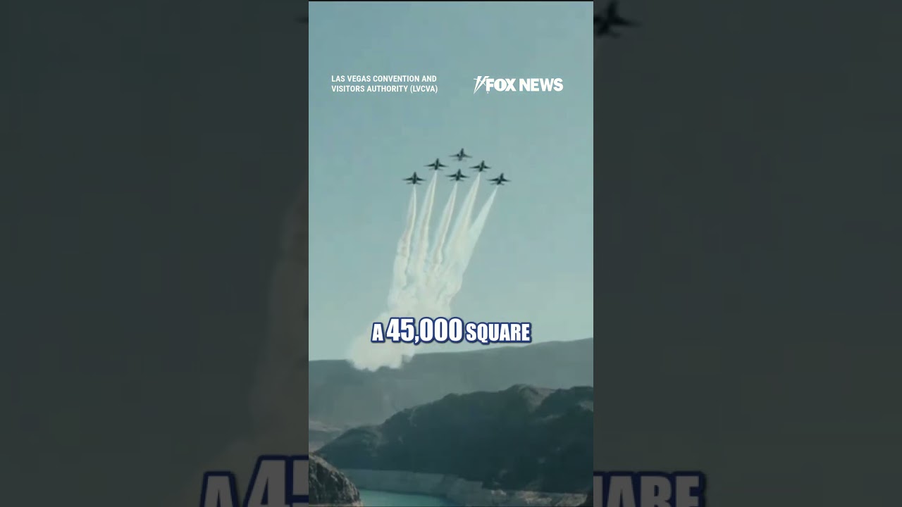US Air Force Thunderbirds perform fly over at Hoover Dam #shorts #us #news #foxnews #USAirForce