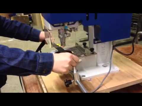 Micron MC-20 Rolled Rim Grommets & Spur Washer on WEBBING fabric Installation