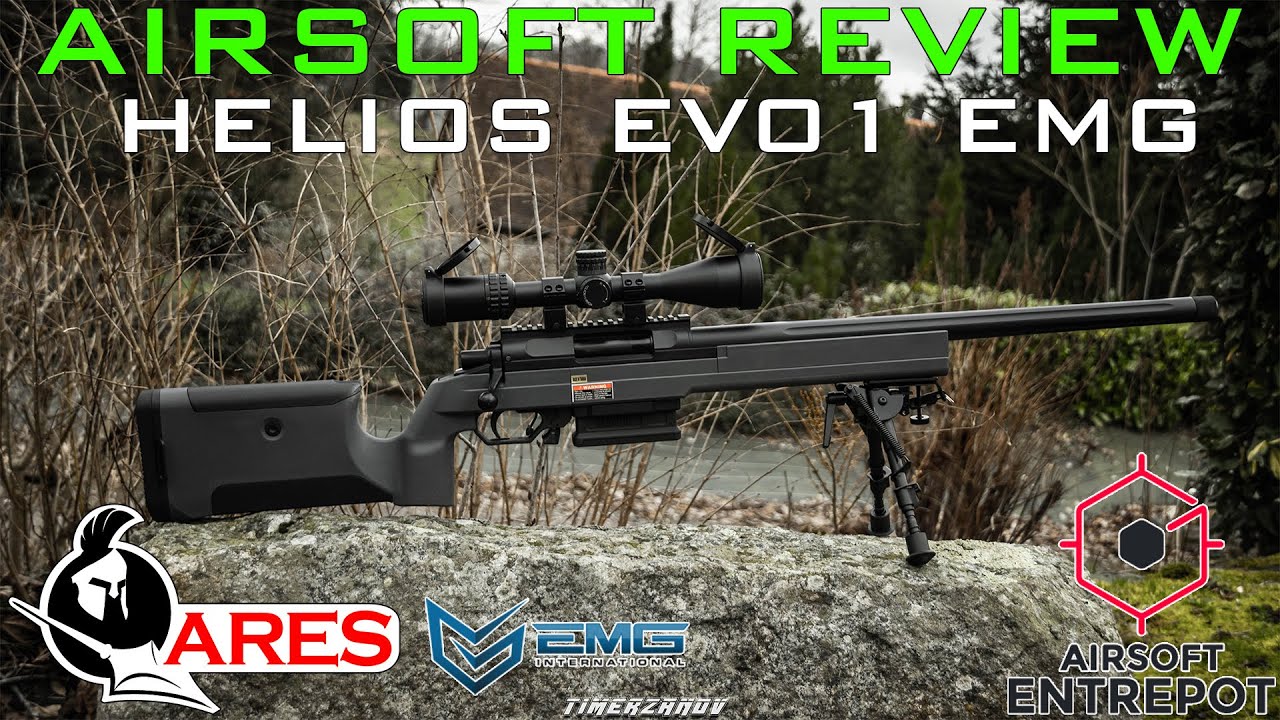 Airsoft Review #225 Ares Helios EV01 Bolt Action Sniper ARES/EMG (Airsoft Entrepot) [FR]