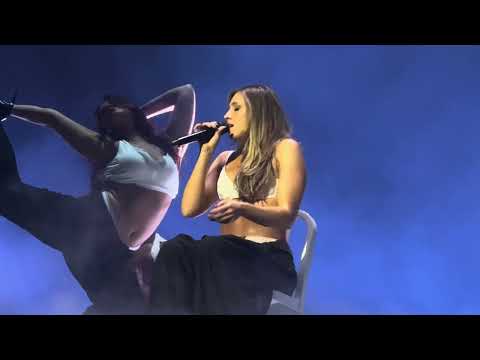 Purple lace bra - Tate McRae Live at Climate Pledge Arena in Seattle, Washington 10/2/2025